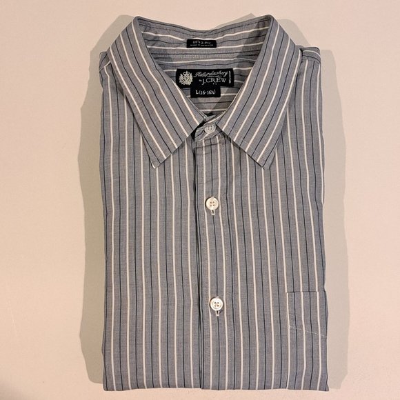 J. Crew Haberdashery 80's 2-Ply men's large long sleeve button down shirt - Picture 7 of 14